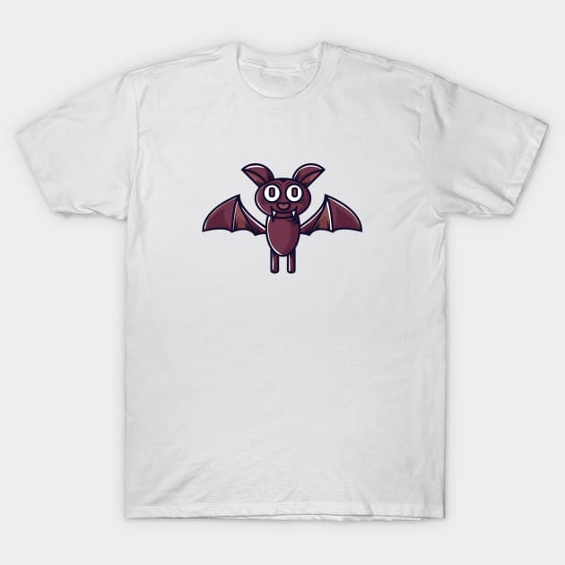 Retro Halloween Bat Design T-Shirt by LR_Collections